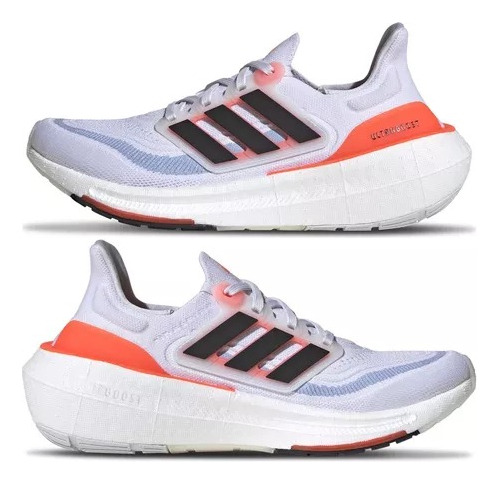 adidas Ultraboost (22cm) Light 23 Originales Blanco Con Rojo