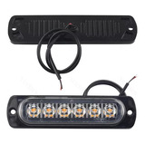 Luz De Freno Destellante 6 Led Estroboscópica Auto 2 Piezas