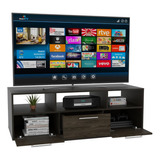 Rack Tv Wema Tv58 - Wengue / Coñac Color Negro