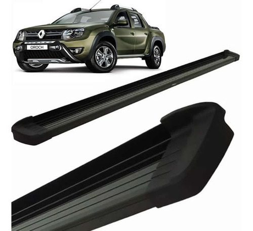 Estribos Aluminio Negro Bepo Renault Duster Oroch Colocado!