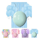 Combo Pastel 100 Globos 1 Piñata 1 Cortina Decoracion Kit