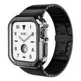 Correa De Acero+funda Para Apple Watch Series 8 7 Se 6 5 4 3