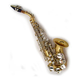 Saxofon Soprano Curvo Silvertone Combinado