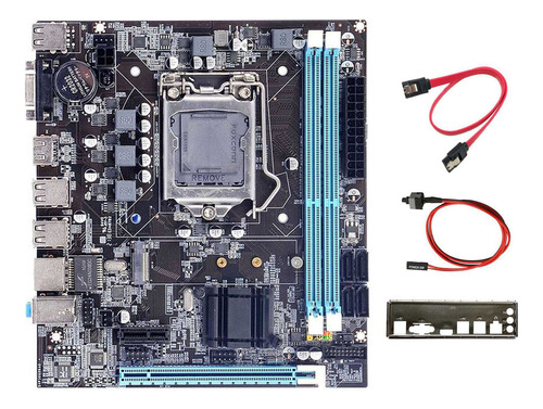 Placa Madre H61+cable Sata+cable Conmutador+deflector M.2 Nv