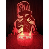 Itachi Lampara Led 3d 7 Colores Led Itachi Uchiha Naruto