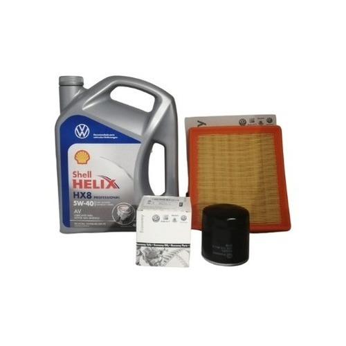Kit De Filtros + Aceite Shell Hx8 Vw Fox Suran Gol 16v Polo 