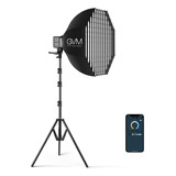 Gvm Sd80d Kit De Luz De Video Led 80w Con Caja De Luz Montaj