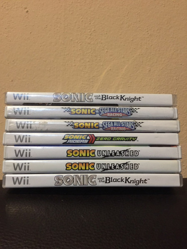 Venta De Videojuegos De Sonic Varían Títulos Para Wii