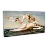 Cuadro Lienzo Canvas 30x110cm Venus Querubines Mar Concha