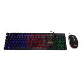 Kit De Teclado E Mouse Gamer Exbom Bk-g550 Português Brasil De Cor Preto