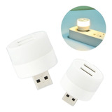 10x Mini Lâmpada Led Com Entrada Usb Luz Noturna Pc Leitura