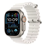 Apple Watch Ultra 2 Gps + Cellular  Caixa De Titânio  49 Mm  Pulseira Oceano Branca