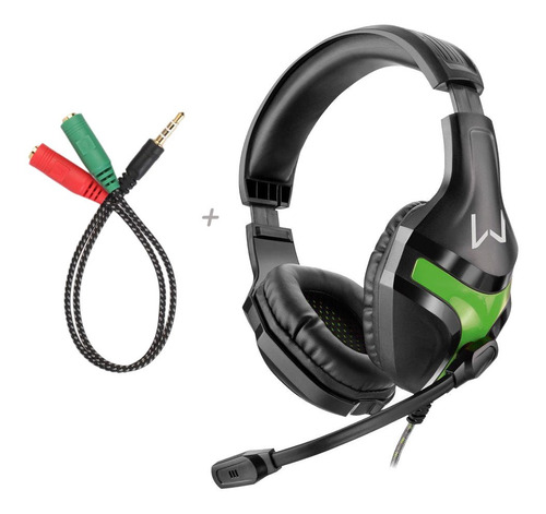 Headset Gamer Pc Ps4 Xbox One Som Do Jogo Chat P2 P3 3.5mm