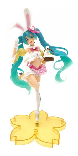 Vocaloid Hatsune Miku Orejas De Conejo Figura En Bolsa