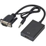 Adaptador Vga A Hdmi Con Cable De Audio Integrado