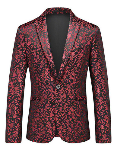 Blazer De Hombre Slim Fit Senior Business Con Estampado