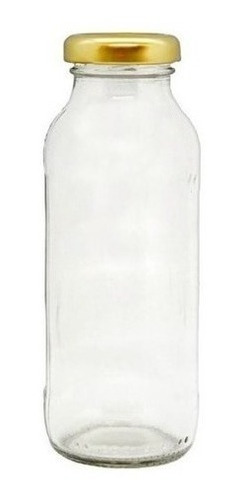 15 Botella Vidrio 250cc Jugo + Tapa Metal Candy Bar Souvenir