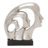 Adorno Figura Face 3d Ceramica Moderna 29x9x32