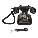 Teléfono Fijo Vintage Con Cable, Disco Antiguo