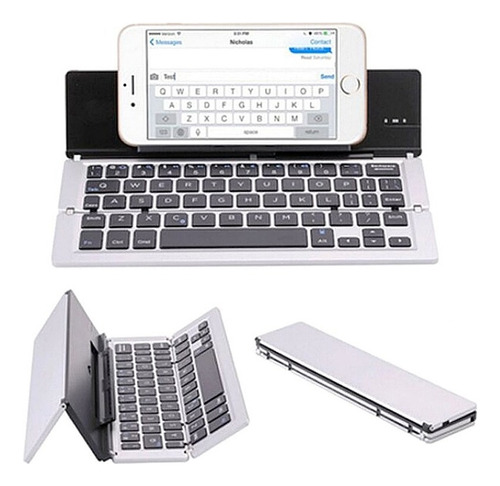 Teclado Plegable Aleación Aluminio For Tableta Teléfono
