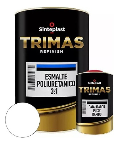 Pintura Automotriz Auto Poliuretano + Cata Trimas Blanco 1lt