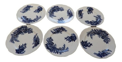 6 Antiguos Platos Playos Ironstone China S.p.m.c. Made Japa