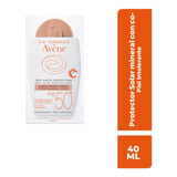 Avène Protector Solar Fluido Mineral Con Color Fps50+ 40ml