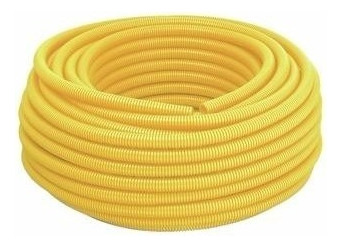 Kit 2x Conduite Corrugado Tigre 3/4 Pol Rolo 50m Amarelo