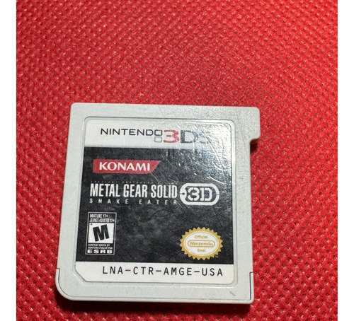 Metal Gear Solid 3d Nintendo 3ds Original