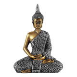 Buda Hindu Tailandês Sidarta Decoração Resina Estatua 20 Cm