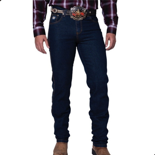 Calça Masculina Country Rodeio Cowboy Jeans Lycra Elastano
