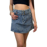 Falda Short Jean Oz3016 Primavera Verano