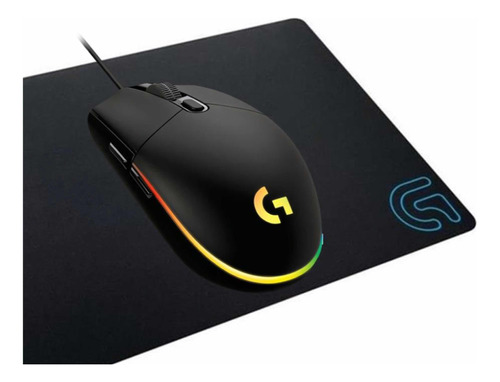 Combo Gaming Logitech Mouse G203 + Mousepad G240