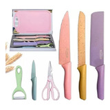 Juego Set Cuchillos Cocina X 6 Piezas 