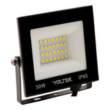 Refletor Led Aluminio 50w Bivolt Ip66 6500k Preto