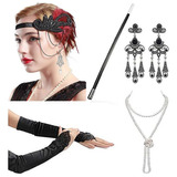 Set De Diademas Para Cosplay Para Mujer, Collar, Guantes Y P