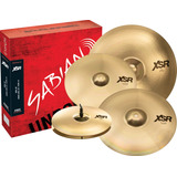 Set De 5 Platillos Sabian Serie Xsr Hi-hat Crash Ride + Free