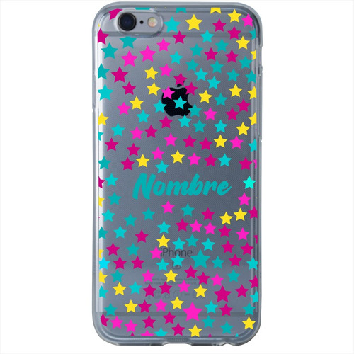 Funda Para iPhone Estrellas Personalizada Tu Nombre