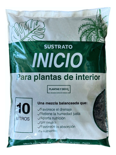 Sustrato Plantas De Interior 10 Litros ,pack 3 Unidades 