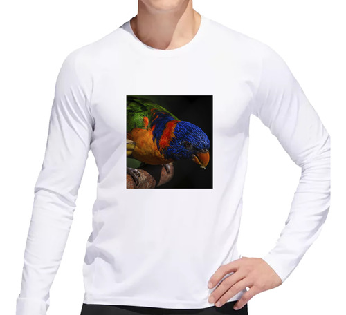 Remera Hombre Ml Aves 3 Ave Multicolor Posada Tronco