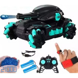 Tanque Rc 4wd Con Lanzador De Balas Batería Y Control Niños