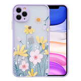 Ownest Compatible Para iPhone 11 Pro Funda Para Pc 3d Floral