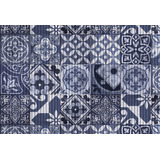 Passadeira Antiderrapante Rolo 43cm X 15m Azulejo Azul