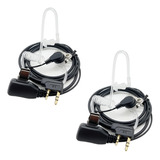 Walkie Talkie Earpiece(2 Pack) With Mic 2 Pin Covert Air Aco
