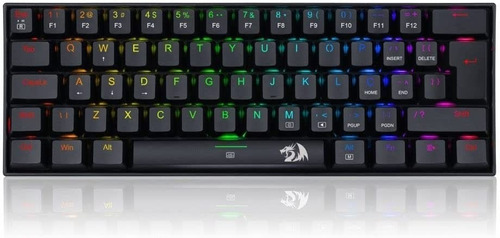 Teclado Gamer Redragon Dragonborn K630 Qwerty Português Brasil Cor Preto Com Luz Rgb