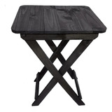 Mesa Boteco Madeira Dobrável 50x60x85cm Preta - Volpato