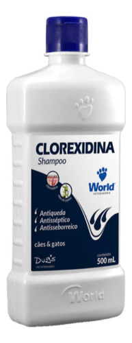 Kit 3 Shampoo Clorexidina 500ml World