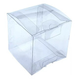 10 Caja Cubo Acetato Cristal 10x10x10 Cm Velas Souvenirs 