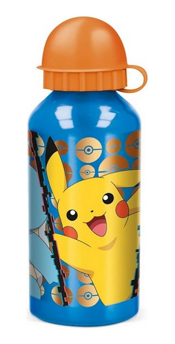 Botella De Agua Infantil Pokemon Aluminio Ar1 1127 Ellobo 