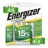 Pilas Recargables Energizer Aa 2000 Mah Blister 4 Unidades